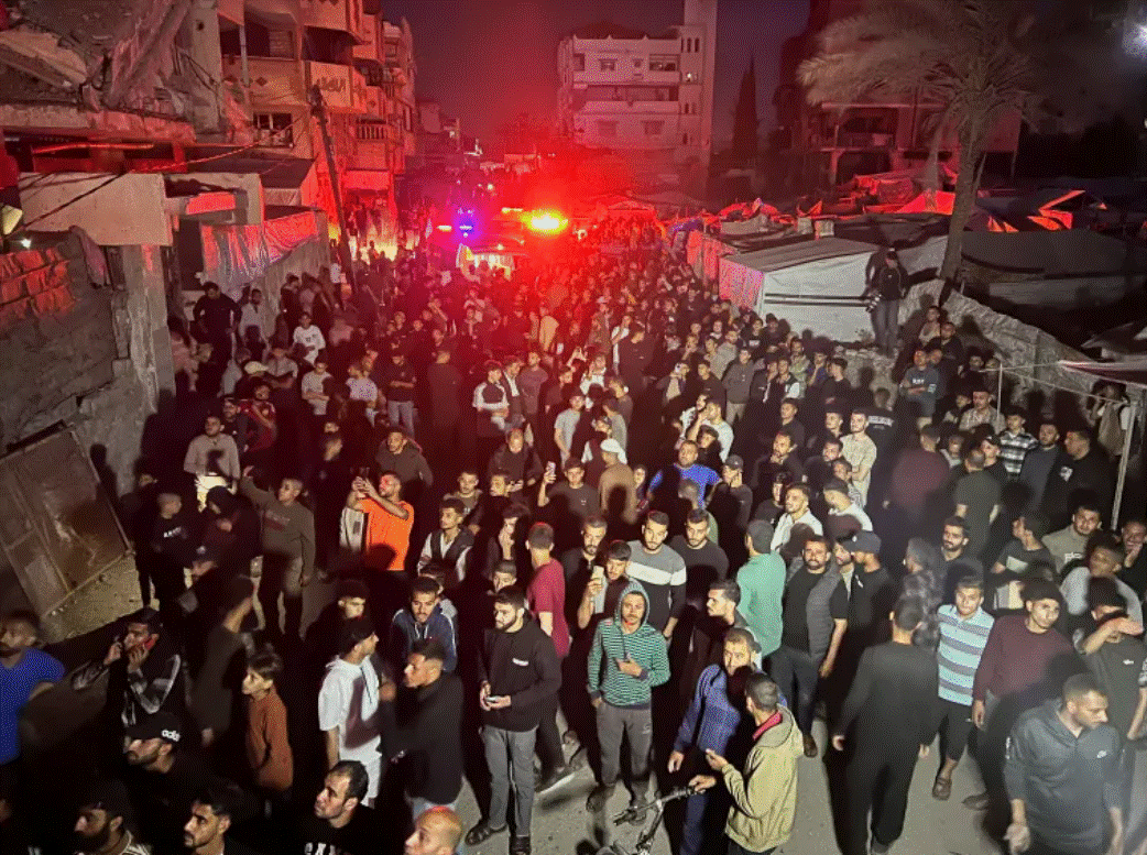 Gaza City Israel Air Strikes Nakba Day