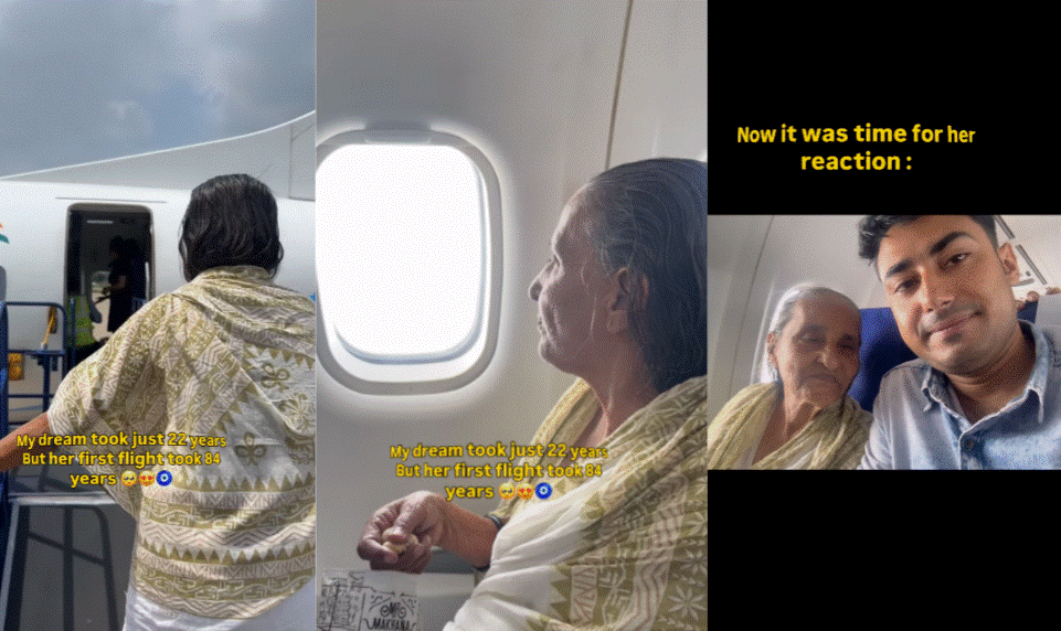 84 Year Old Grandmother First Flight Video