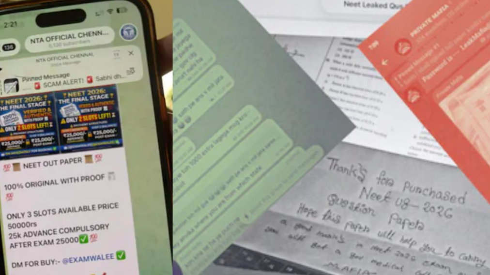 NEET UG Paper Leak Scam Telegram Groups