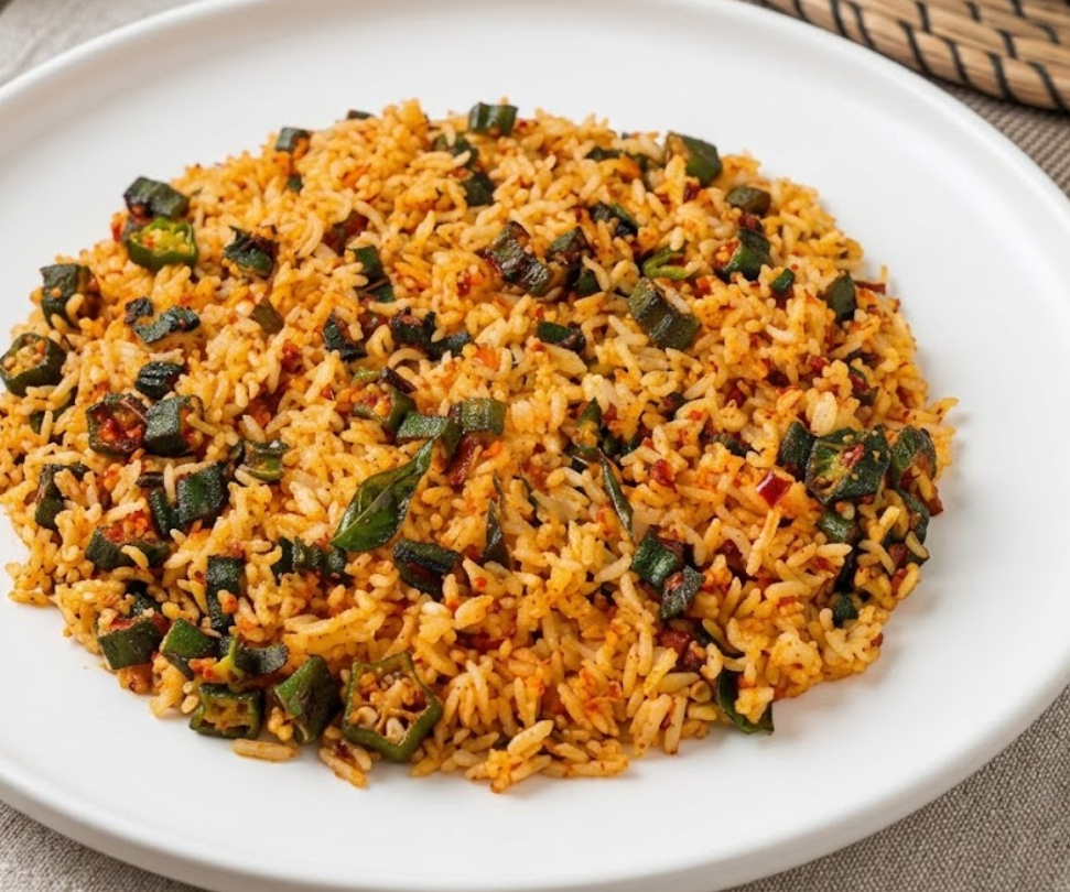 Ladies Finger Pulao