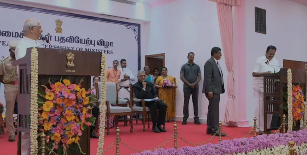 Tamil Nadu Congress Minister Oath Controversy