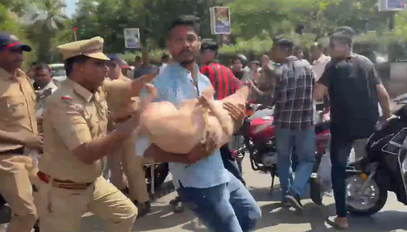 Thane Bakrid Goat Protest