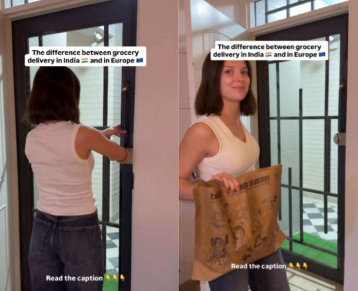 Ukrainian Woman Praises India Fast Delivery