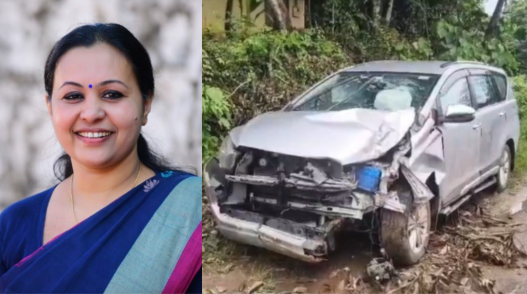 Veena George Car Accident Chithara
