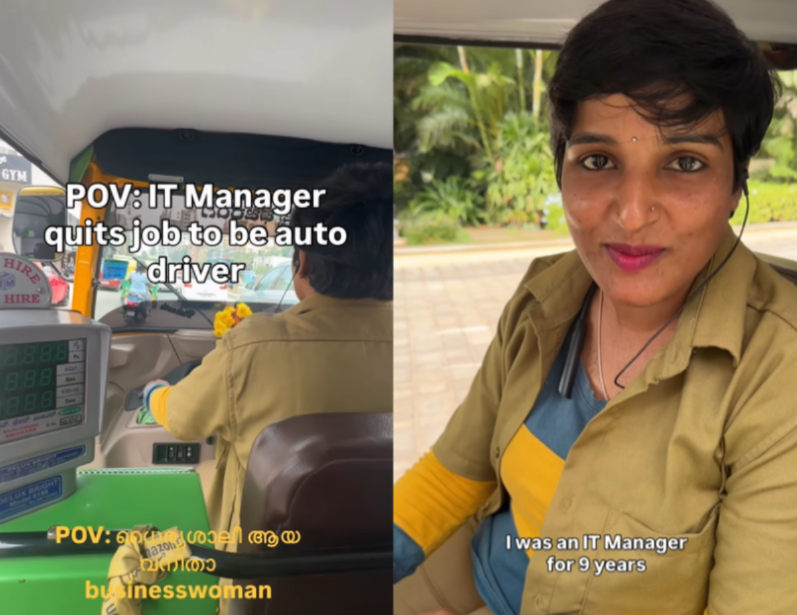 Woman IT Manager Quits Job Becomes Auto Driver