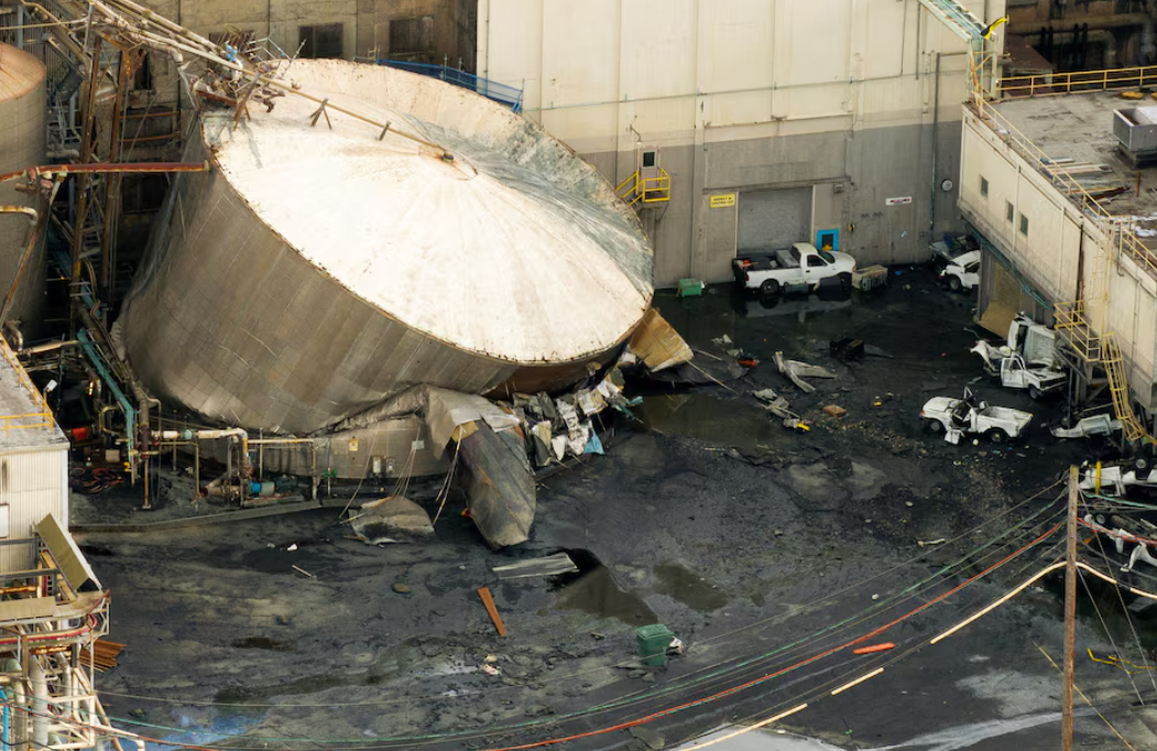 Washington State Chemical Tank Rupture