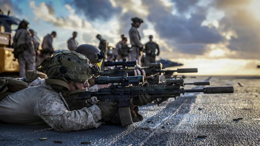 US Military Shooting Caribbean