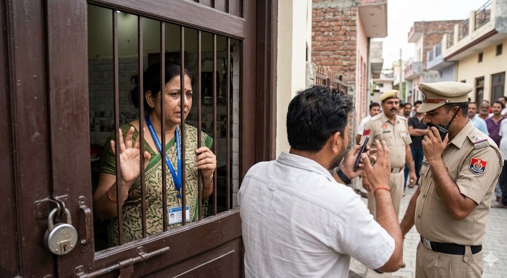 Ludhiana teacher locked inside house census duty