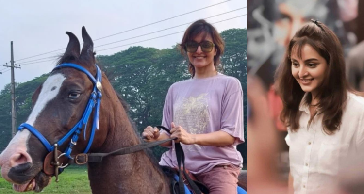 Manju Warrier Horse Riding