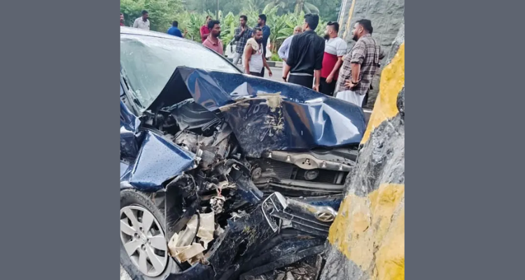 Mannuthy Vadakkencherry highway accident