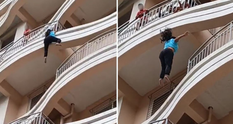 Woman Falls From Building