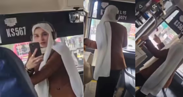 KSRTC Bus Glass Smashed Woman