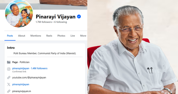 Pinarayi Vijayan Facebook Bio Change