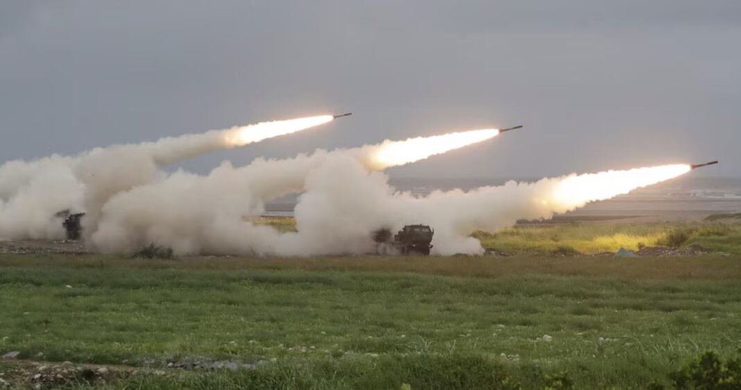 Taiwan Conducts Live Fire HIMARS Drill