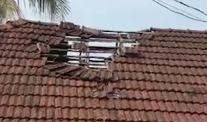 House Roof Damaged