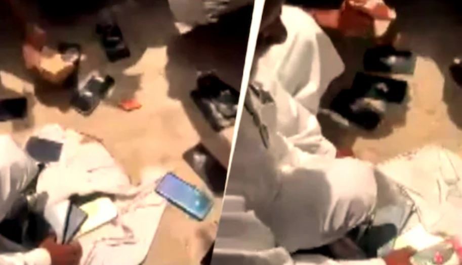 Haryana Youths Destroy Smartphones