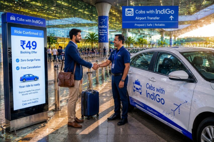 Cabs with IndiGo airport taxi service India
