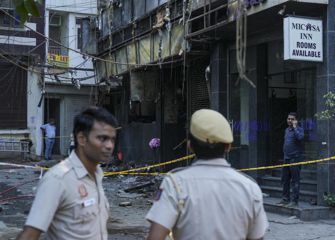 Delhi hotel fire arrest