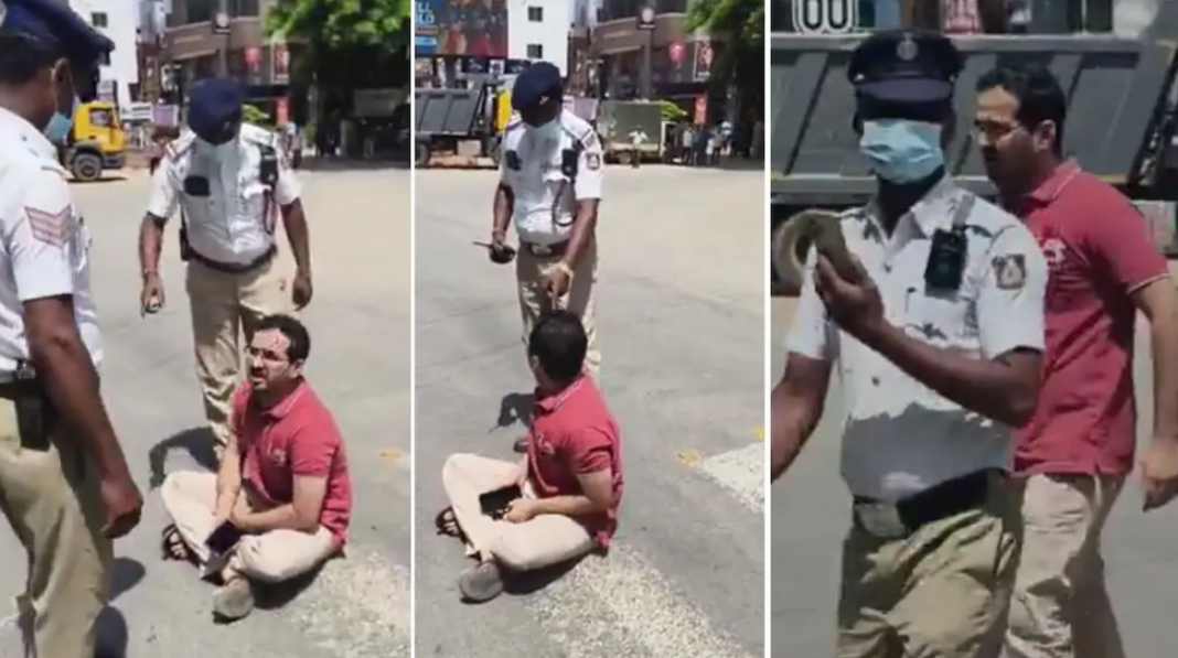 Bengaluru Man Protests Governor Convoy