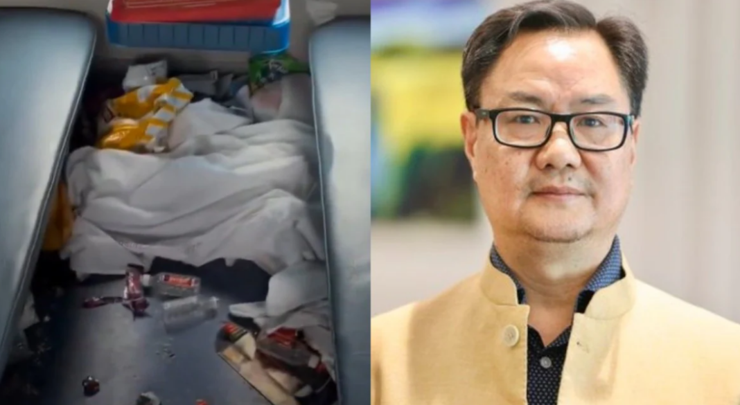 Kiren Rijiju on Train Cleanliness