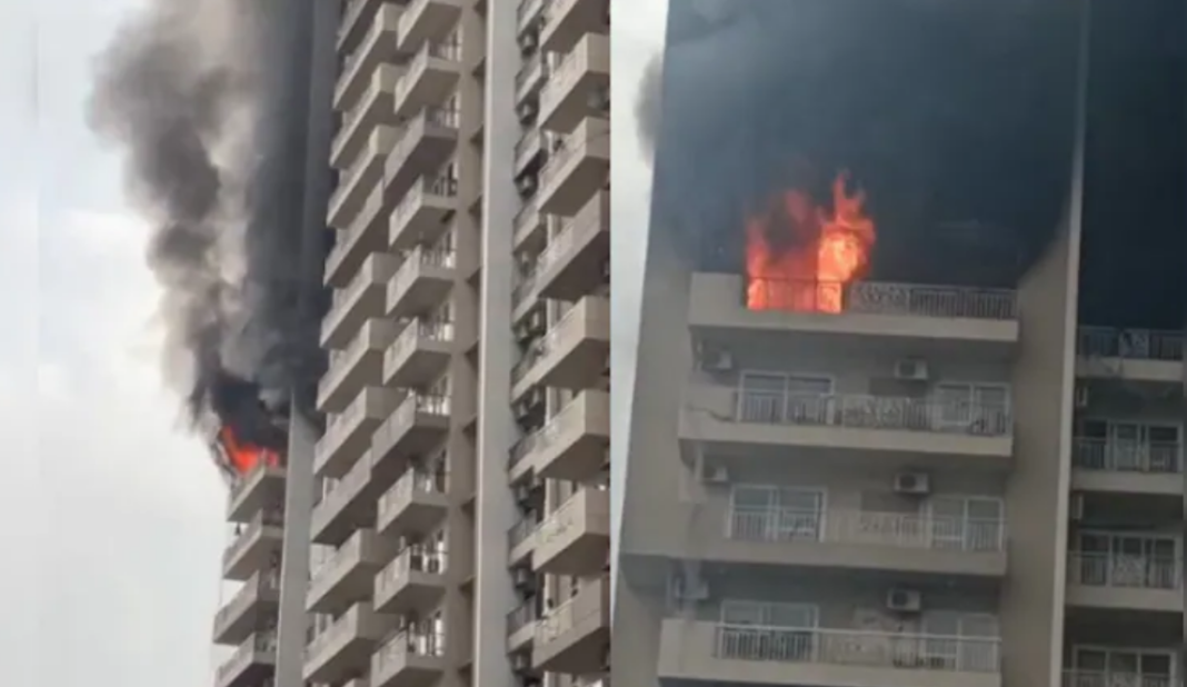 Noida Sector Flat Fire Incident