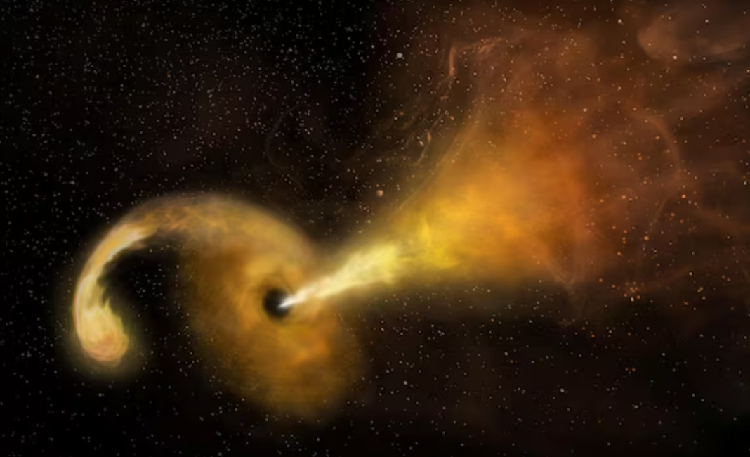 Wind from Milky Way's Black Hole