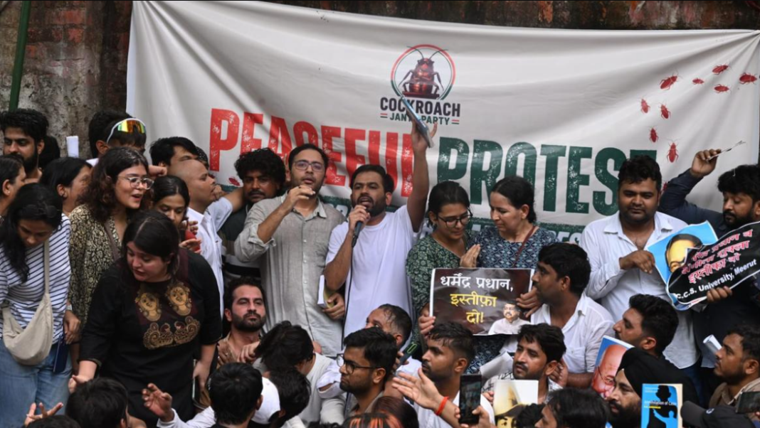 Cockroach Janta Party Jantar Mantar Protest