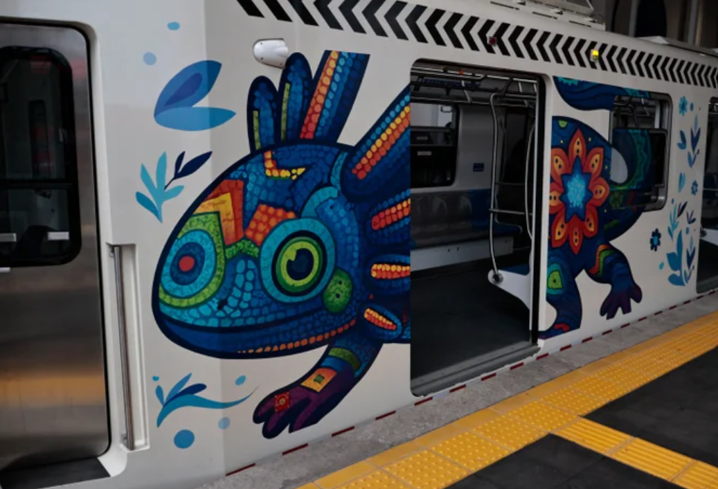 Mexico City Axolotl Wall Murals