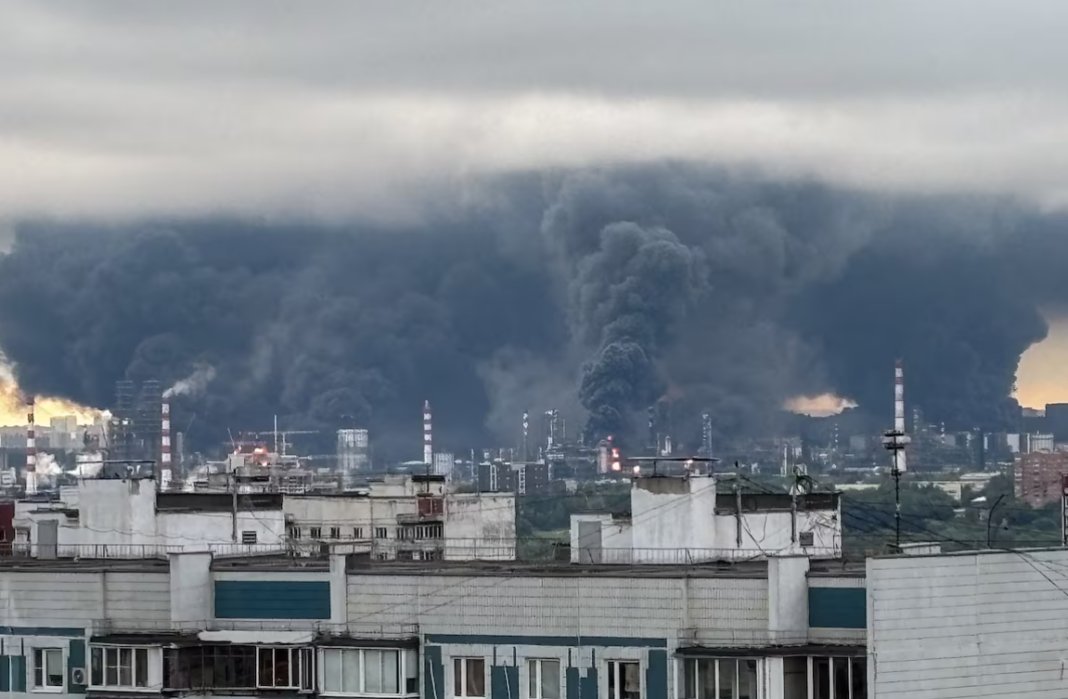 Moscow Oil Refinery Drone Attack