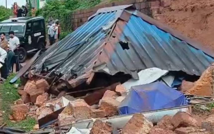 Kasaragod wall collapse accident