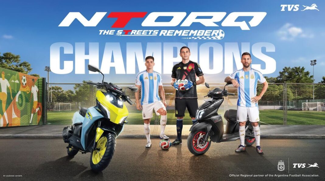 TVS NTORQ Argentina Football Association campaign