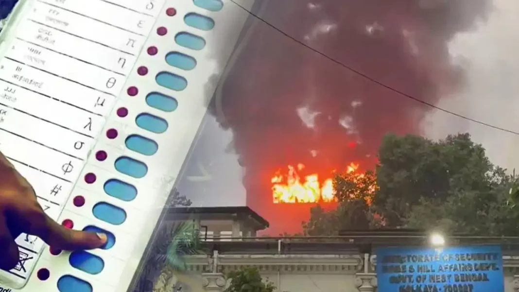 Kolkata EVM fire accident