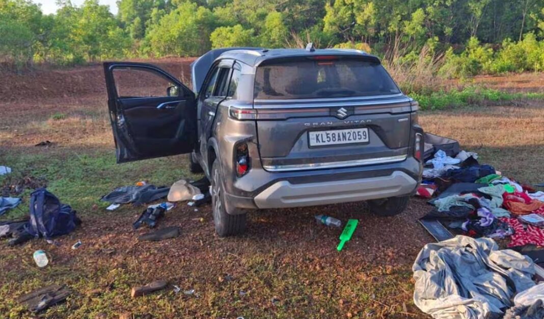 Kannur Pilathara blood stained car