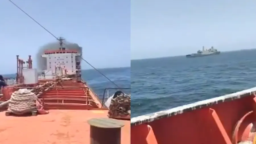 Drone attack Oman coast ship