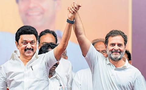 Rahul Gandhi birthday MK Stalin wish, DMK Congress alliance rift, TVK Tamil Nadu politics, Kanimozhi MP status