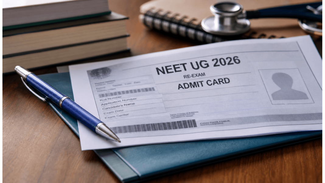 NEET UG 2026 re exam admit card