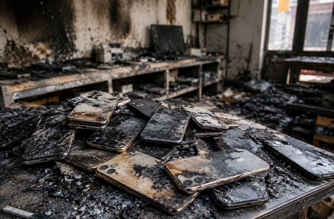 China boy burns workshop