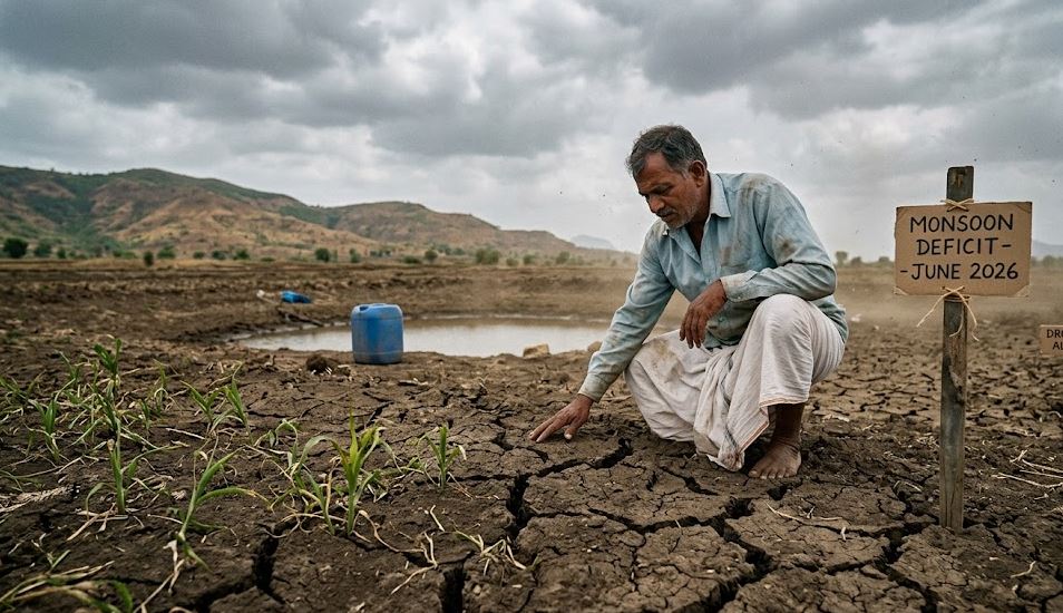 India monsoon deficit June 2026