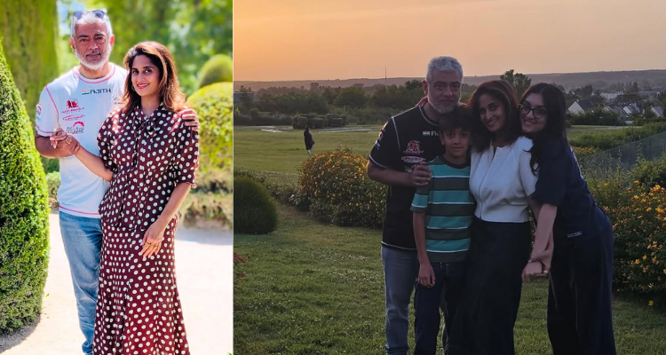 Ajith Kumar Shalini family photos France