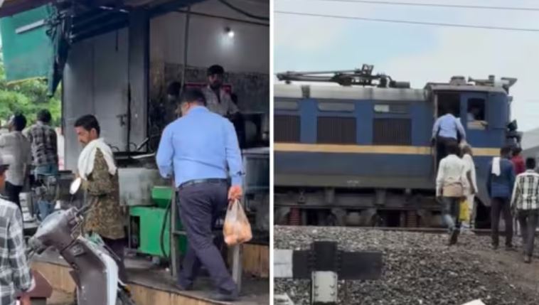 Train Stopped For Samosa Viral Video