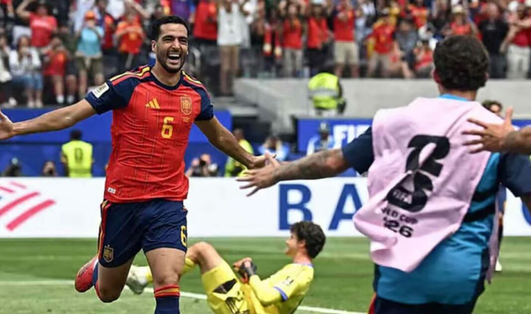 Spain beats Belgium