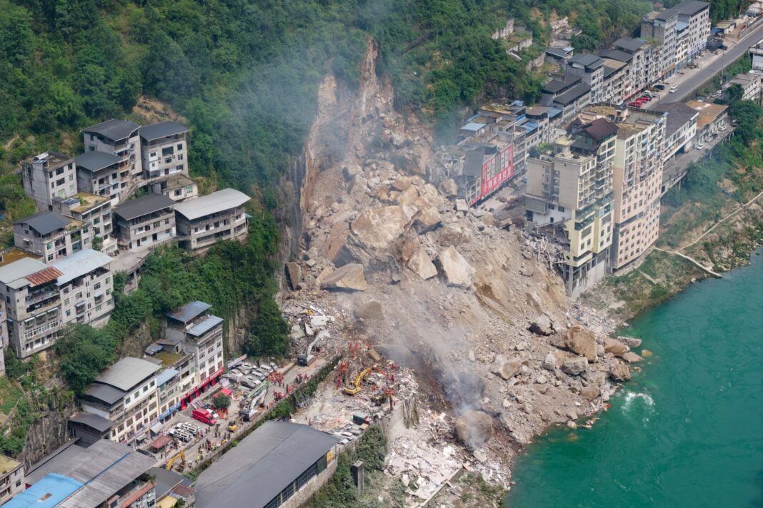 China landslide