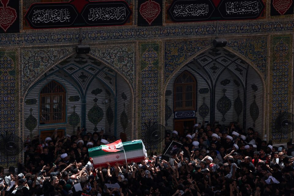 Ali Khamenei Funeral procession Iraq