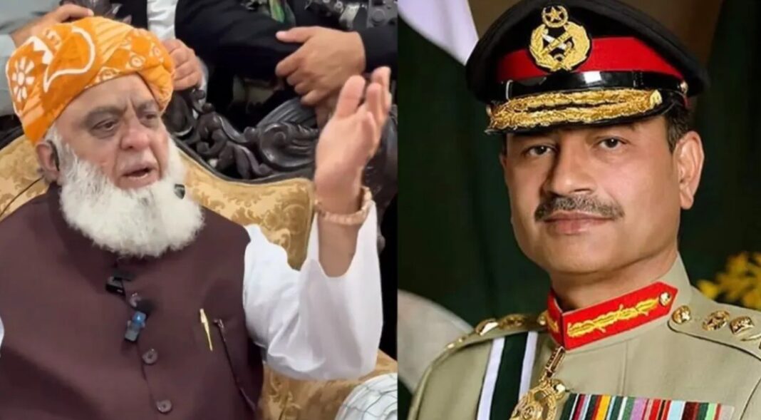 Maulana Fazlur Rehman challenge Asim Munir