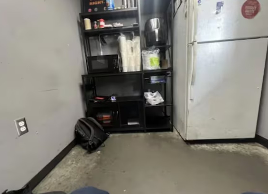 Break Room Benches Removed