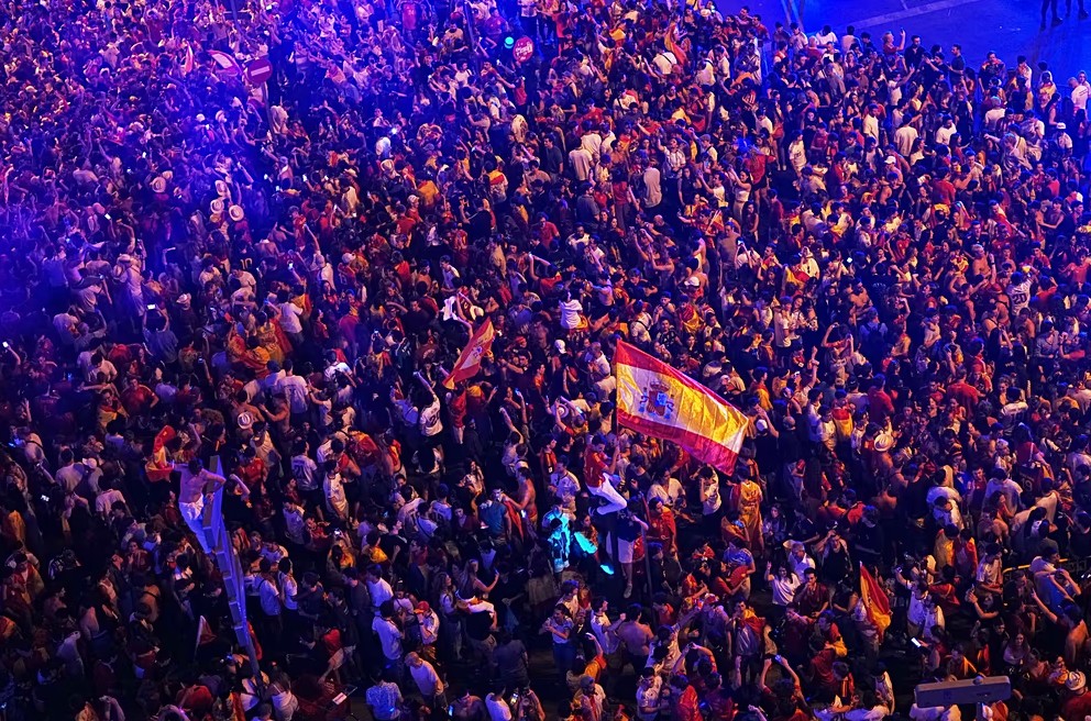 Spain World Cup Celebration Accident