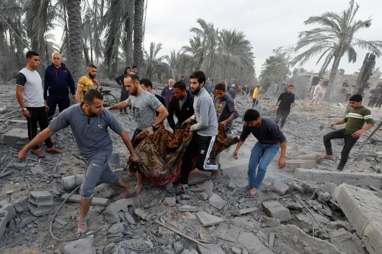 Gaza strip israeli airstrike family killed